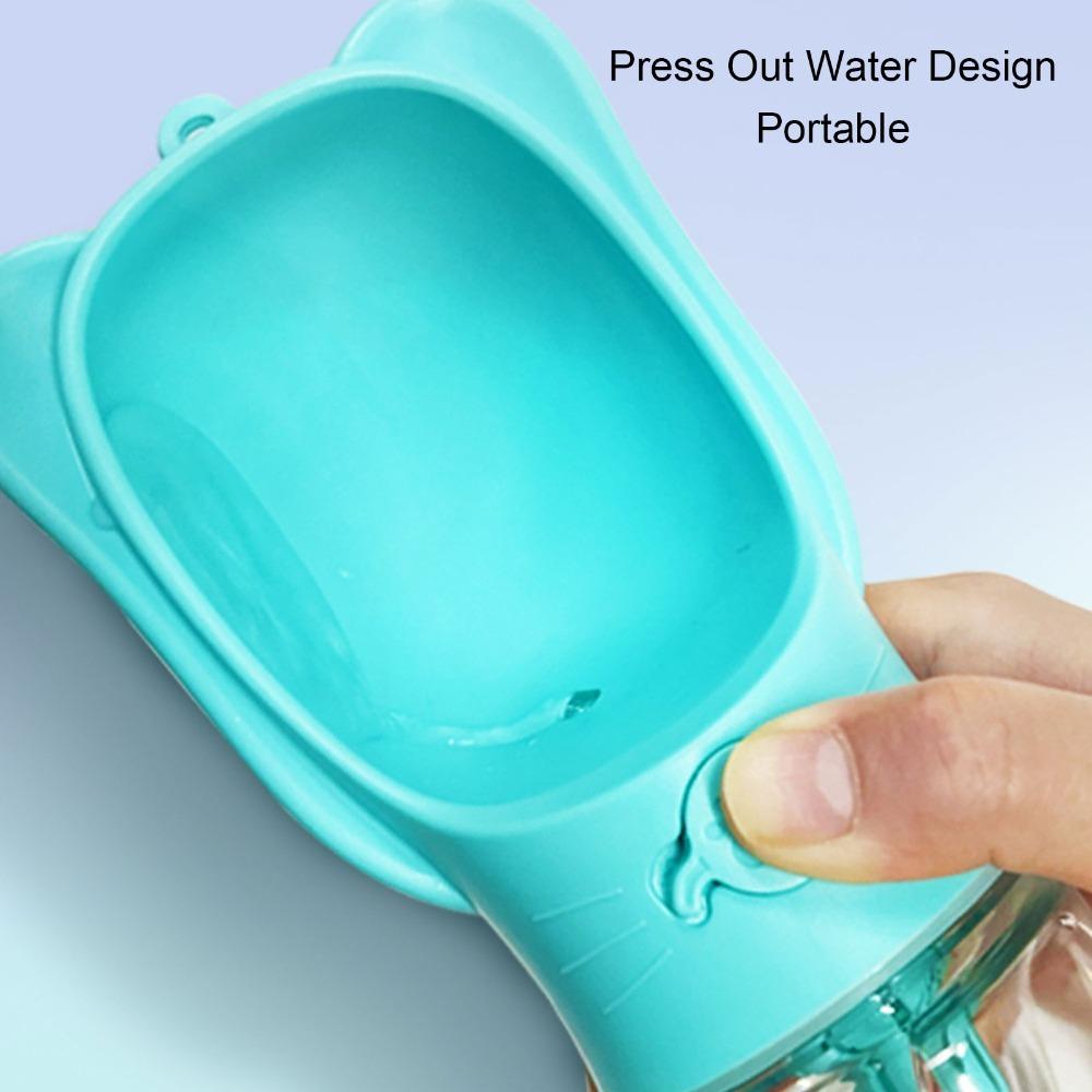 Lightweight Dog Travel Water Bottle Dual Storage Walking Pet Drink Cup  Small Medium Pets