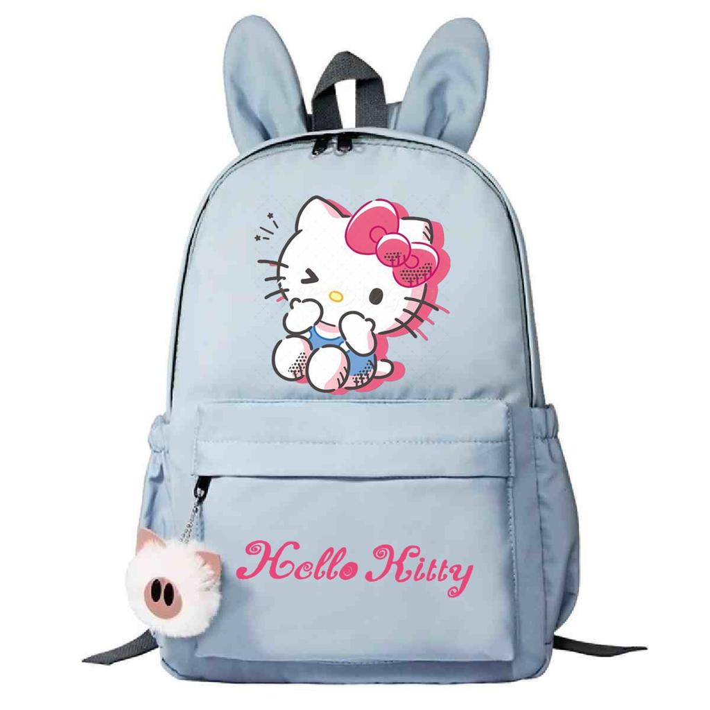 College Style Cute Print Junior High School High School Student Schoolbag Large Capacity Rabbit Ears Backpack Female