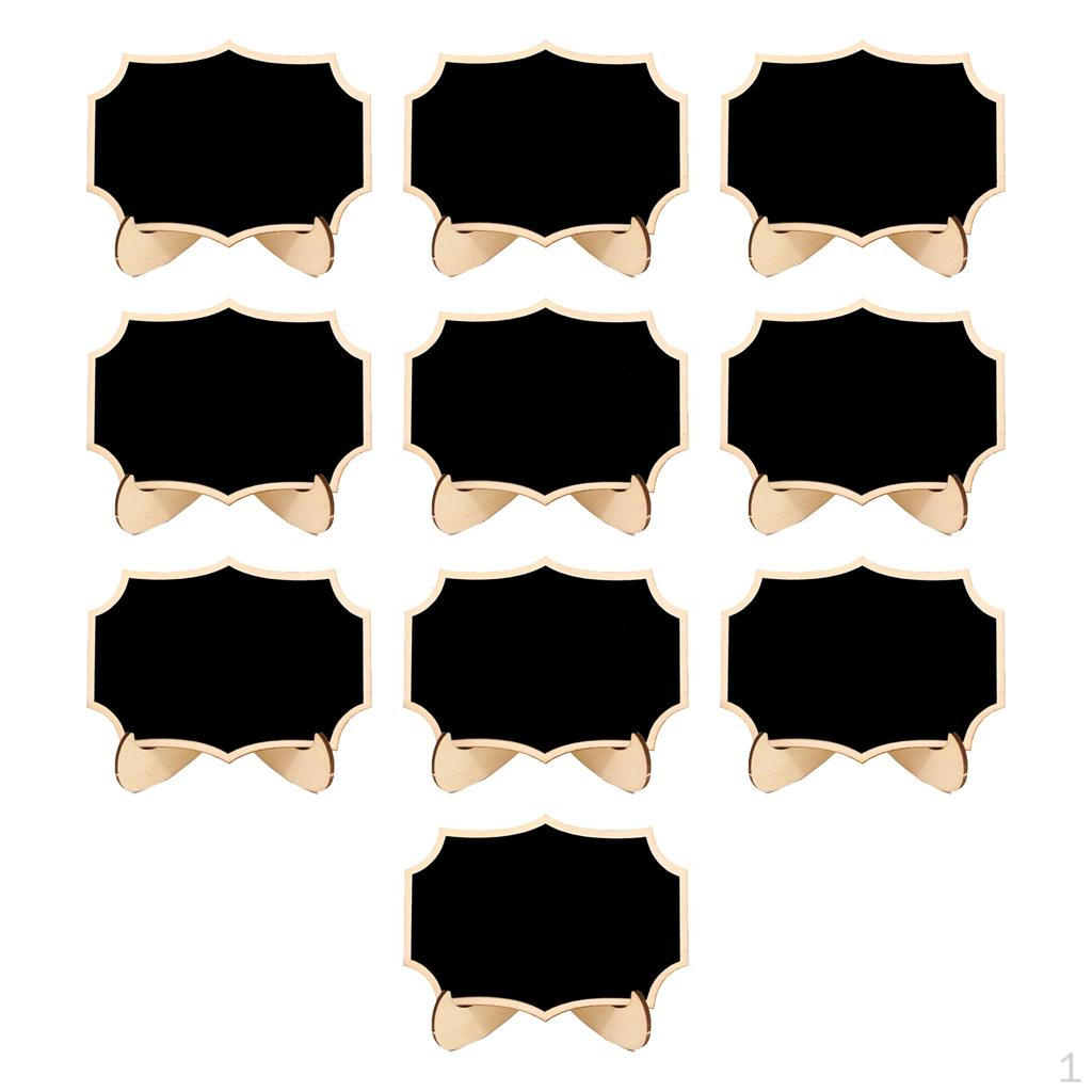 

Доска Деревянный Стол Доска Деревянные Памятки Мелом Карточки Места 10pcs Polygon