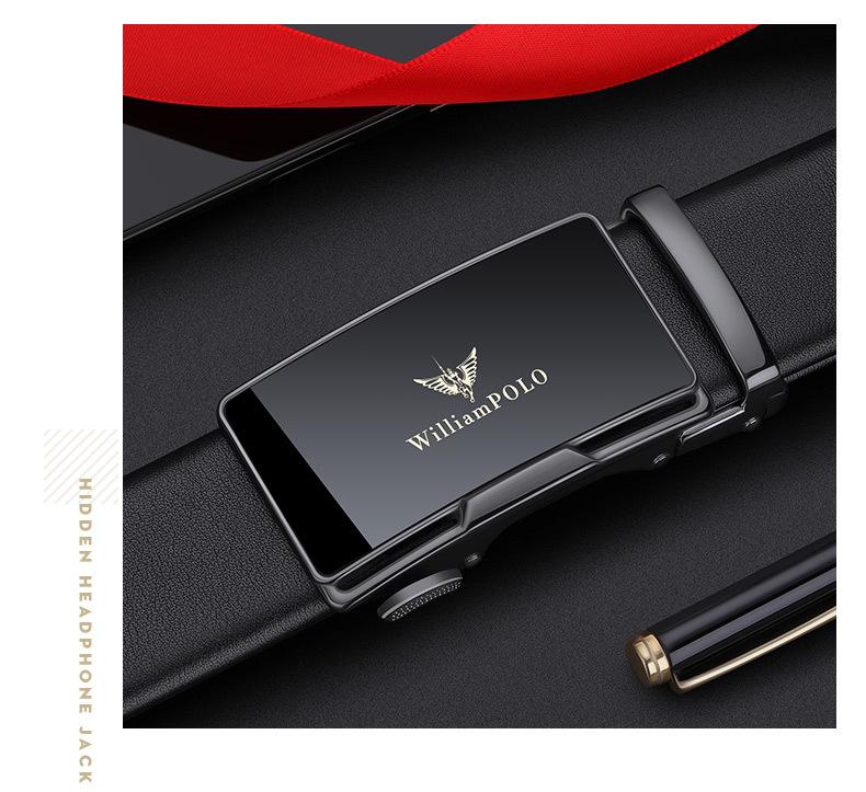 Emperor Paul Men's Genuine Leather Automatic Buckle Belt - New Style Business Casual.