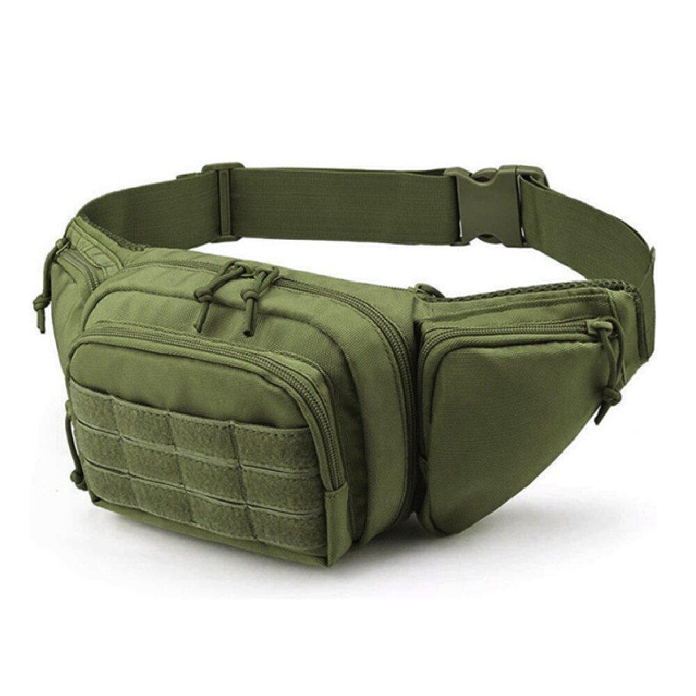 Men Waist Fanny Pack Belt Bag Tactical Military Motorcycle Rider Sports Climb Camping Nylon Male Tool Sling Chest Hip Bum Bag