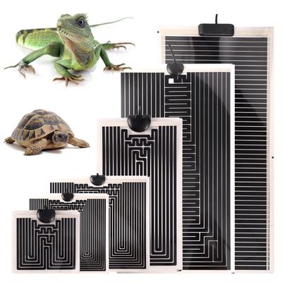 1 Stück EU-Stecker Reptilien-Heizkissen für Eidechsen, Schildkröten, Heizung, Reptilien, warme, einstellbare Temperaturreglermatte für kleine Fische