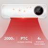 2000W 3 Gears Wall-Mounted Electric Heater Waterproof Remote Control Air Conditioning Machine Heat Energy Saving