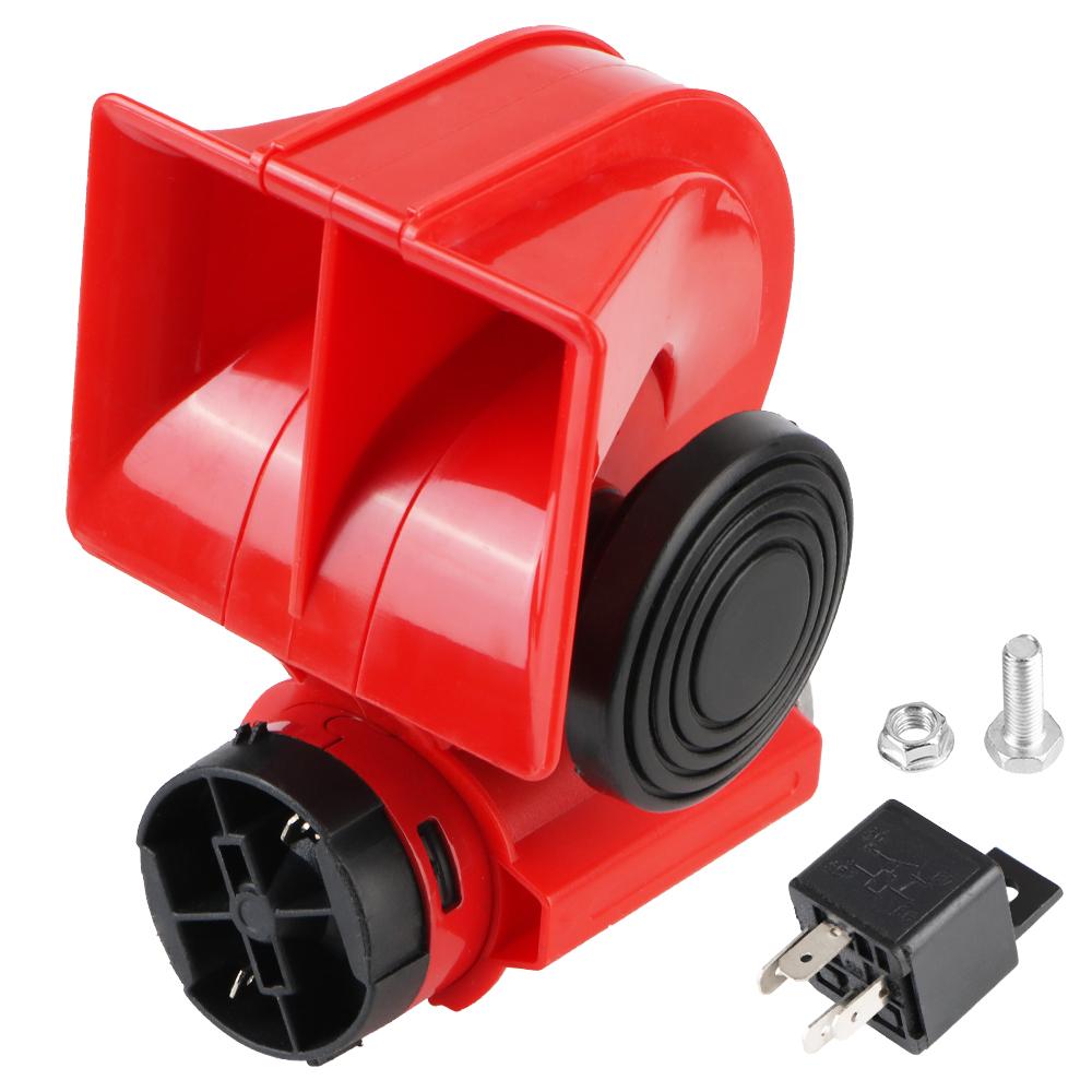 Car Air Pump Horn Set Waterproof Auto Trumpets For Boat Truck SUV Electric Speaker Auto Parts Super Loud With Wires and Relay 12V Ship Car Air Horn
