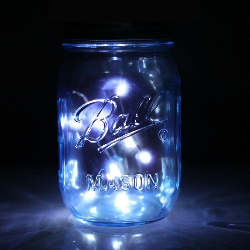Enchanting 10led Outdoor And Indoor Solar Mason Jar Light Lids For Beautiful Weddings
