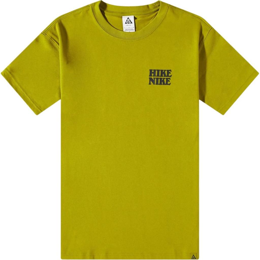 Nike T Shirts Men's Olive Crew Neck Moderate Straight Fit FB8123-390
