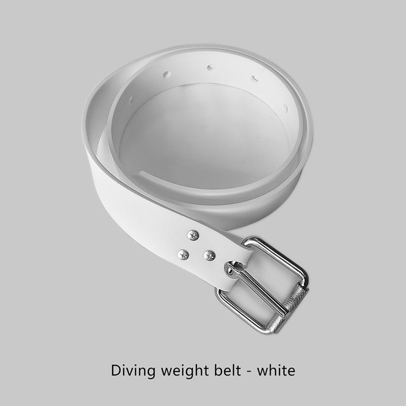

Регулируемый быстросъемный дайвинг силиконовый пояс для грузов 1,3 м Подводная охота Фридайвинг Эластичный с гладкой отделкой Пояс для грузов белый