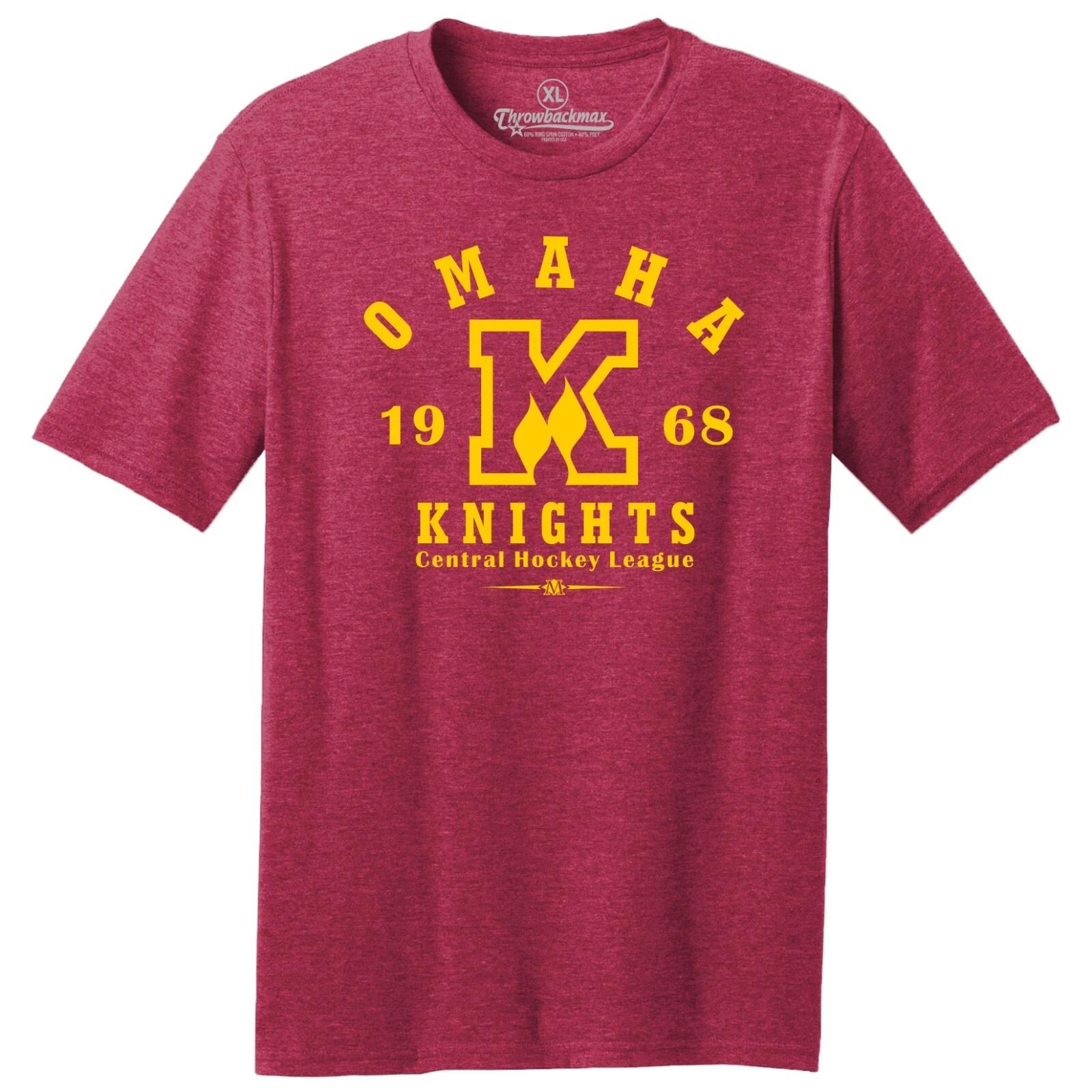 Omaha Knights 1968 CHL Hockey TRI-BLEND Tee Shirt XL
