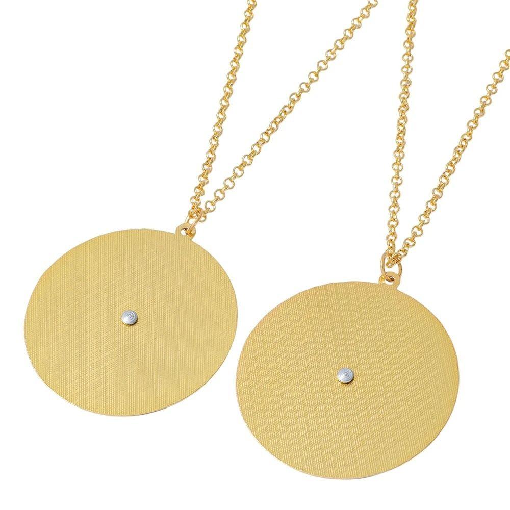 Verstellbare Kette Farbkreis Halskette Einzigartiger Paletten Anhänger Mode Rotierender Runder Anhänger Geschenk