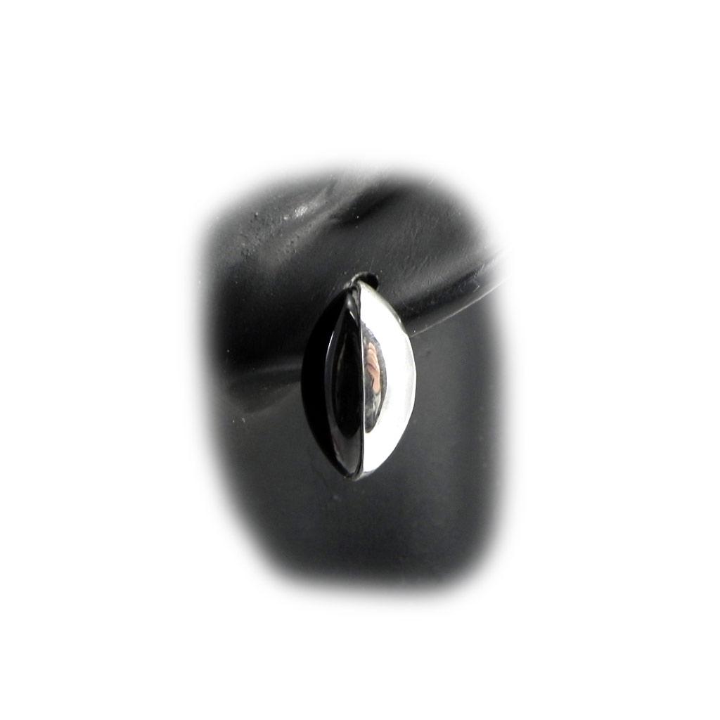 Les Trésors De Lily [G9195] - Silberohrringe 'Eva' Onyx