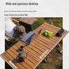 NuFeng 60cm Aluminum Roll-Up Outdoor Folding Picnic Table