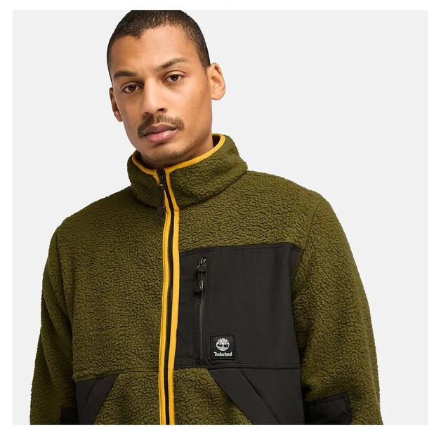 Timberland Fleece with Zipper Sherpa Mix Media