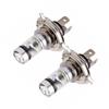 H4 100W 20Led Lampadina Abbagliante/Anabbagliante Hid 6000K Bianco Faro Moto Alta Potenza