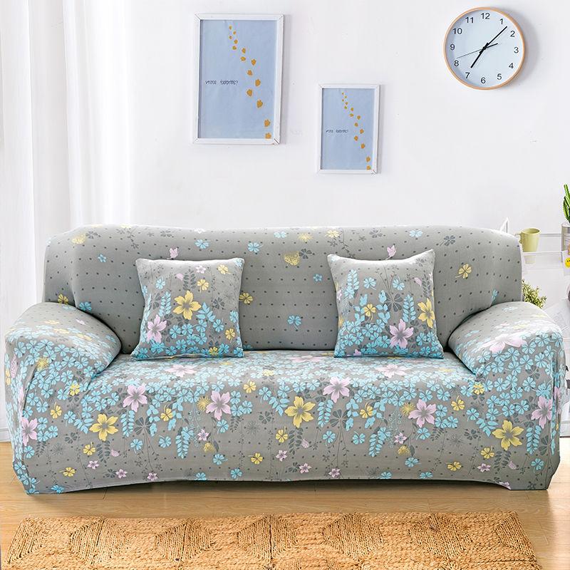 Capa de sofá de 1/2/3/4 L Seater Slipcovers Stretch Sofá Caso Impresso
