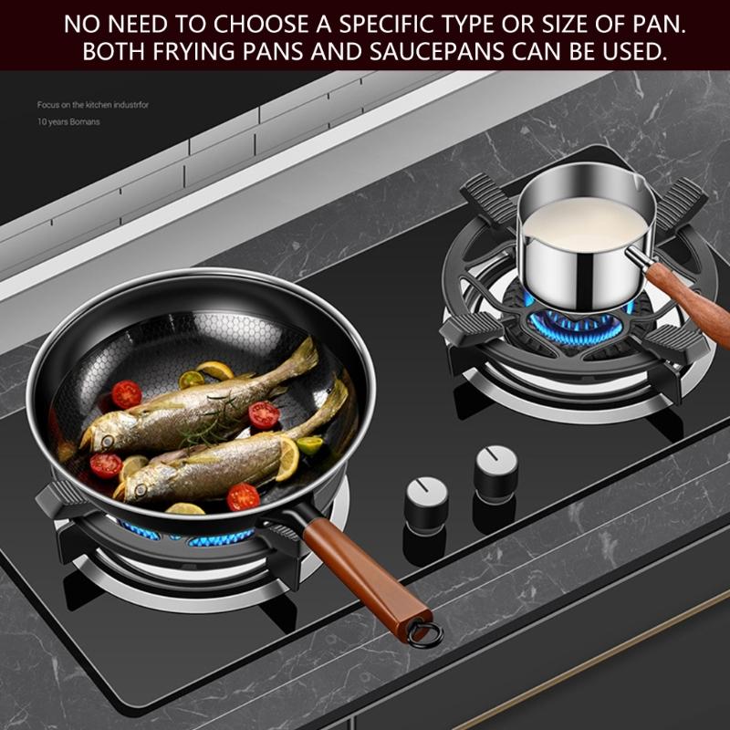 Schwerlast Gusseisen Praktischer Gasherd Ständer Gasherd Halterung Gusseisen Abnehmbares Gestell Gasherd Kocher