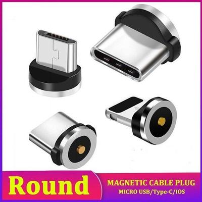 Zástrčka magnetického kabelu Typ C Micro USB Zástrčka bleskového nabíjecího kabelu Zástrčka magnetického kabelu Zástrčka nabíječky Pravoúhlá Zástrčka magnetického kabelu