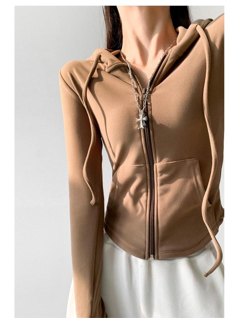 Maillard Women's Long-Sleeve Slim Hooded Jacket - Trendy Autumn/Winter Sportswear