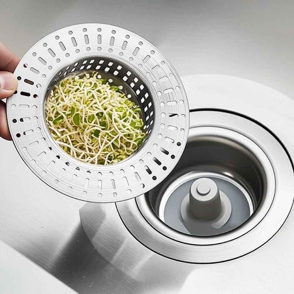Anti Clog Pop Up Sink Stopper Stainless Steel Sink Strainer Plug Sink Strainer Kitchen