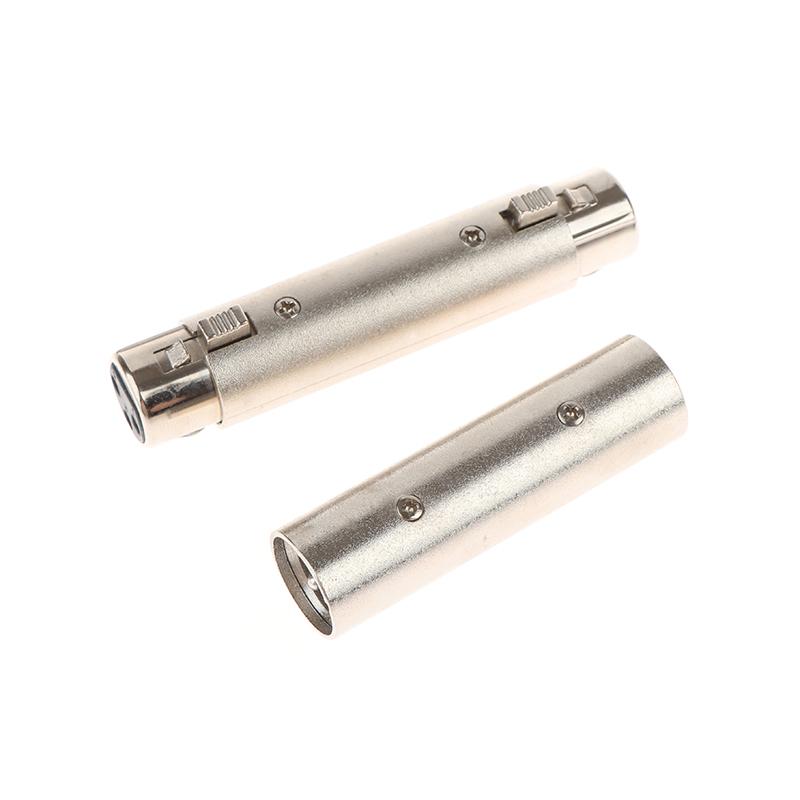 HOT 1Pc 3Pin XLR Female To Female SIM Card Audio Microphone Mic Adapter Connector XLR Male To Male XLR Male To Female Connectors