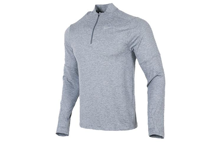Nike T Shirts Men s Light Gray Stand Collar Moderate Straight Fit DD4757-084 XXL
