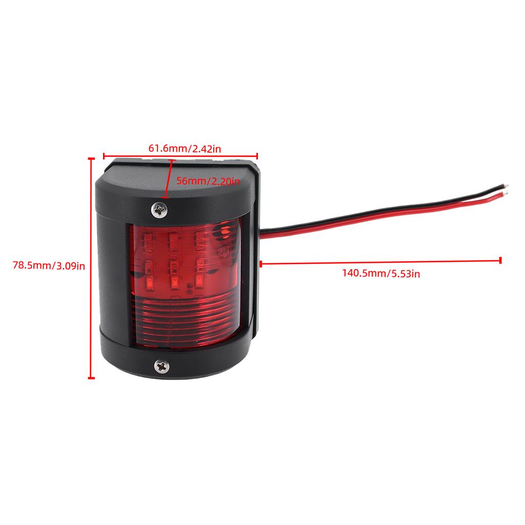 1PC Marine Navigation Signal Lights Red/Green LED Anchor Warning Light IP66 Waterproof Sailing Lamp for Boat Styling 12V 24V