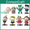 Cartoon Crayon Shinchan Figurenset Aus PVC-Material Für Sammler Und Schreibtischdekoration