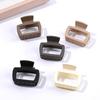 4Pcs Matte Square Hair Claw Jaw Clips-Strong Hold Non-slip Hair for Women,Fashion Styling Hair Accessories for Thick Thin Hair