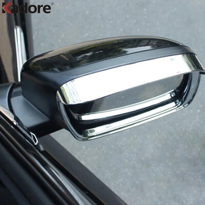 Rearview Mirror Cover Trim For Dodge Journey Fiat Freemont 2013- Chrome Car Side Mirrors Rain Sun Visor Guard Accessories