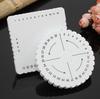 (Nikita) 2 Stück runde, quadratische Kumihimo-Perlenschnur, Scheiben, Flechtplatte, DIY-Geflecht
