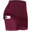 Damen Tenniskleider Laufen Yoga Innenhose Elastisch Sport Golf Taschen Röcke