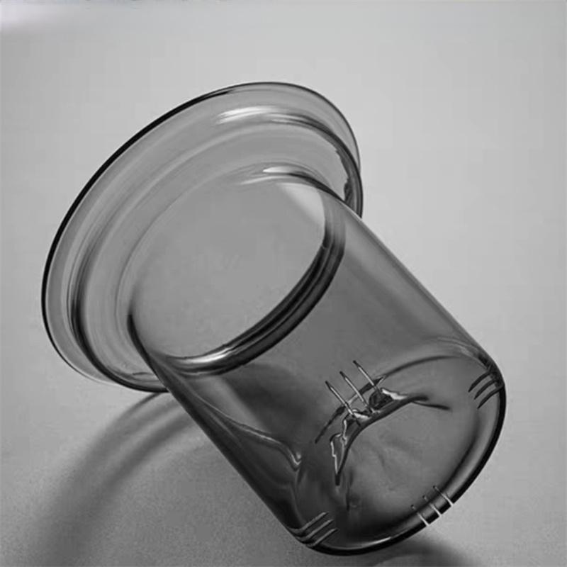 Large Capacity 800ml 1000ml Tea Water Separation Glass Tea Mug With Mountain Bottom Filter Heat Resistant Tea Making Cup Teaware