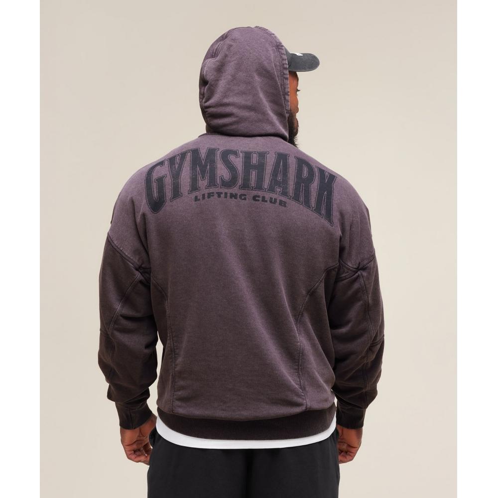 

Gymshark Heritage Washed Hoodie Plum Brown A4a7j Nc1t XS