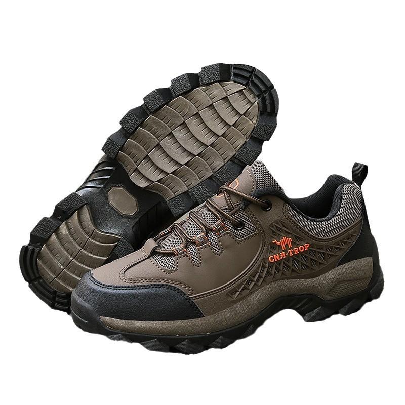 Hiking Shoes Men's Cross-border Autumn and Winter Outdoor Hiking Shoes Rock Climbing Camping Breathable Non-slip Wear-resistant Rubber Sole Casual Sh