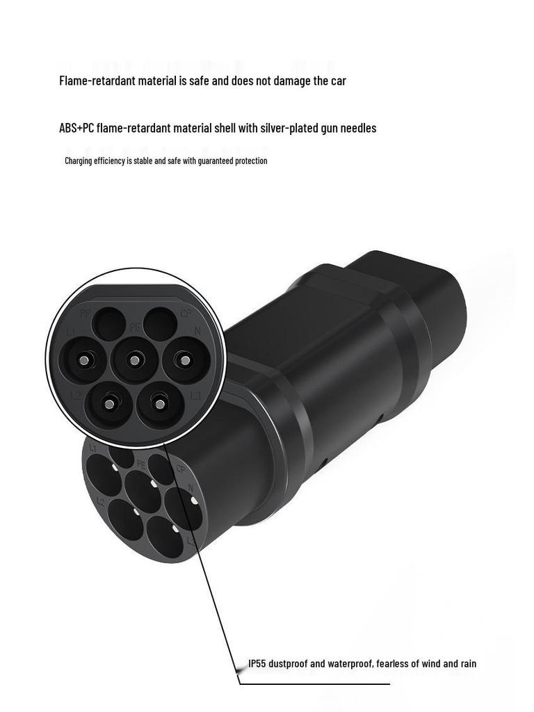 Type 2 EV Charger European to National Standard Adapter