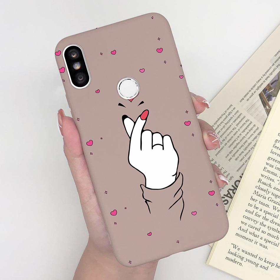 Case For Xiaomi Redmi S2 Y2 Cover Soft Matte Cute Pattern Silicone TPU Phone Case for Xiaomi RedmiS2 S 2 Y 2 Cases Back Cover