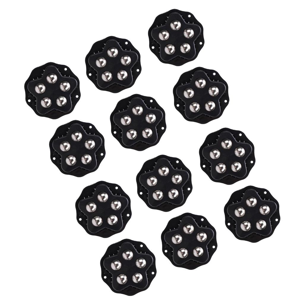 12PCS Self Adhesive Caster Wheels with Brake Pads 360 Degree Rotation Heavy Duty Furniture Casters for Appliances Bookcase Nightstand