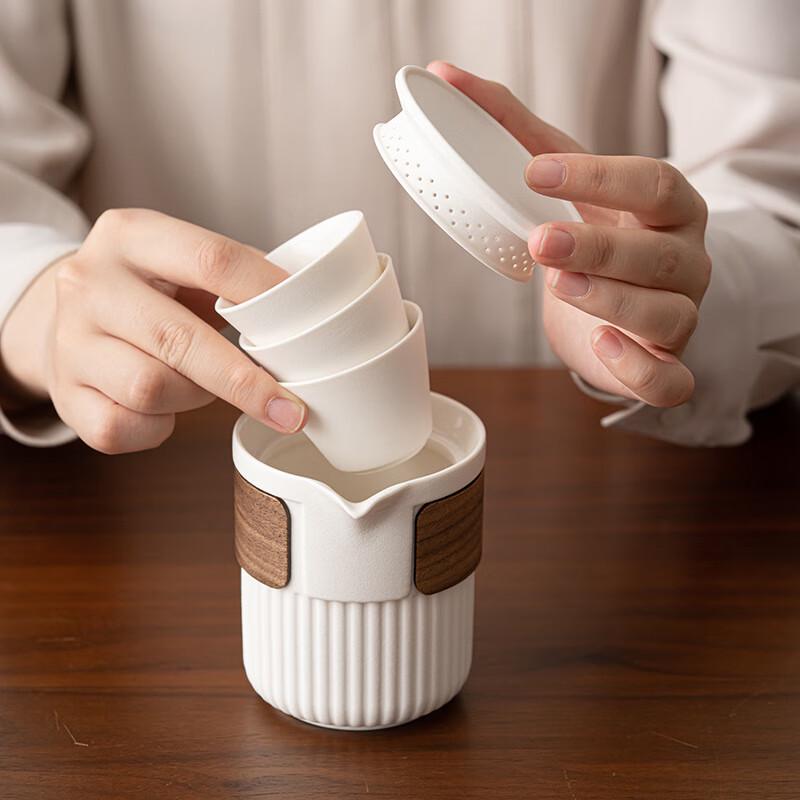 Portable Ceramic Travel Tea Set
