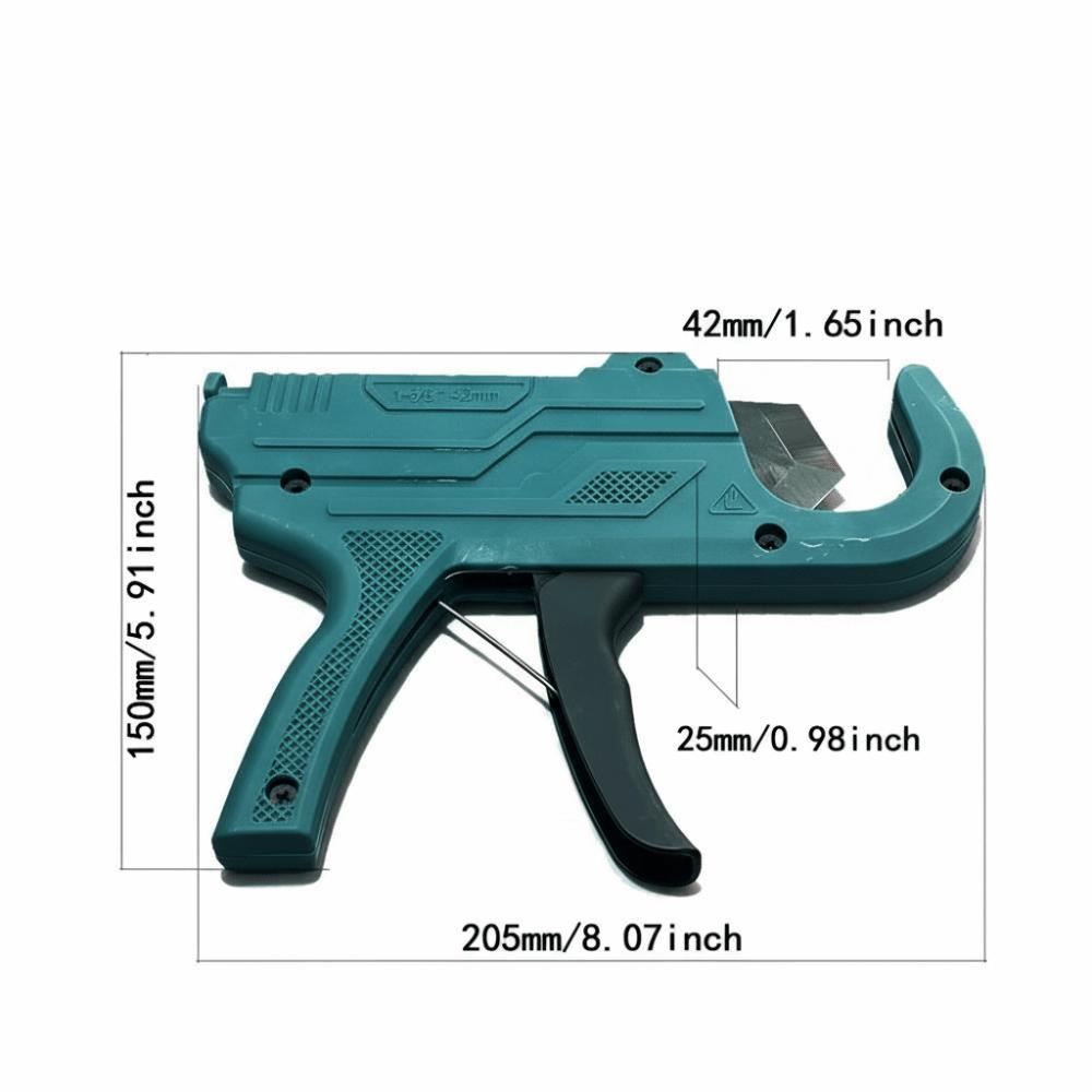 Heavy-Duty PP-R Pipe Cutting Tool Wear Resist Ergonomic Handle PE pipe cutting 42mm Capacity Quick Cutting Ratchet Pipe Cutter