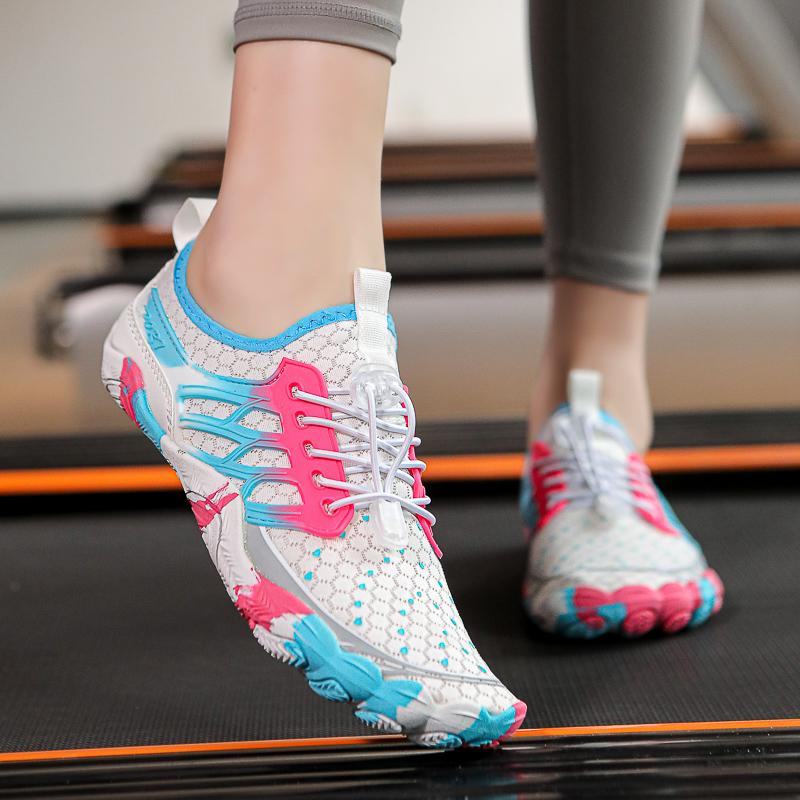 Unisex Mehrfachnutzungs-Trainingsschuhe Damen Fitnessschuhe Paare Urlaub Strandspiel Wasserschuhe Herren Indoor Kniebeugeschuhe