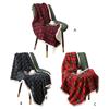 Plaid Couch Decorative Blanket Soft Throw Blankets Polyester Material for Sofa