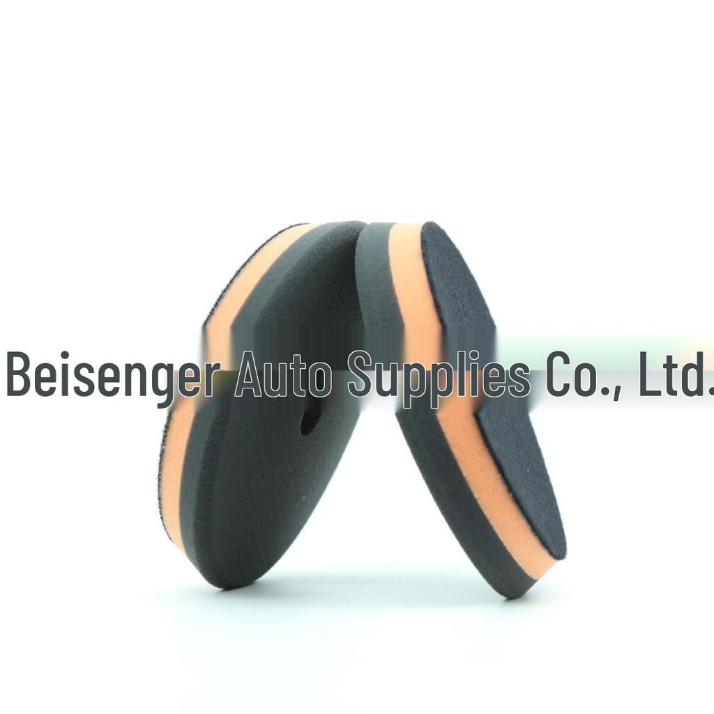Double-Layer Self-Adhesive Car Detailing Sponge with Beveled Edge for Waxing and Polishing