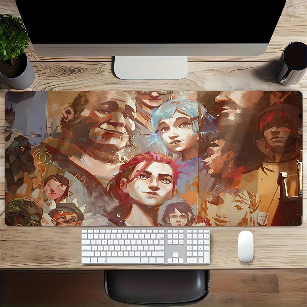 Colorful Characters Unite Large Gaming Mouse Pad Nonslip Rubber Base Waterproof Desk Mat For Office Pc Laptop