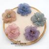 Korean Fabric Flower Brooch Corsage: Elegant Gauze Pin for Women