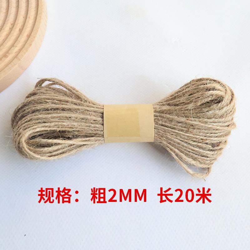Diy Multi-Specification Decorative Hemp Rope Kraft Paper Jute Rope Christmas Decoration Bundled Hemp Rope Handmade Fine Hemp Thread