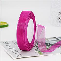 Factory 20 mm Gift Ribbons Nylon Organza Ribbons Roll for Wrapping