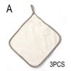 3PCS Kitchen Coral Velvet Dish Towel Rag Non-stick Oil Dish Cloth Double-sided Absorbent Thickening Scouring Pad