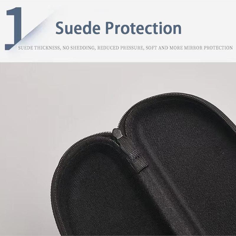 Portable Hard Oxford Cloth Zipper Box Eyewear Storage Case Sunglasses Reading Glasses Carry Bag Eyeglass Packaging Case