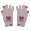 Gloves for Women In Winter, Thickened and Warm, Touch-screen Knitted, Cute, Plush, Wool, Cycling, Cold-proof, Split-fingered Students, Winter