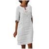 Ladies Lace Stitching V Neck Embroidered Embroidered Lace Tank Dress Summer Dress