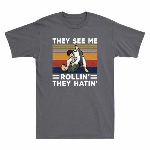 Taekwondo They See Me Rollin They Hatin Funny Fighter Martial Arts Men s T-Shirt XL